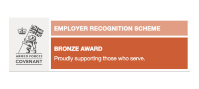 Armed Forces Covenant Member – supporting veterans, reservists, and the Armed Forces community.